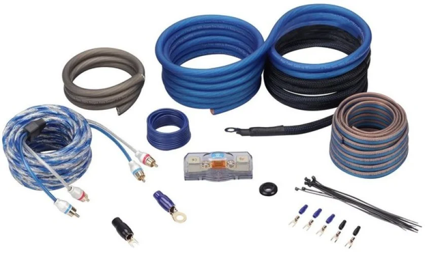 Rockville RWK4CU 4 AWG Gauge 100% Copper Complete Amp Installation Wire Kit OFC
