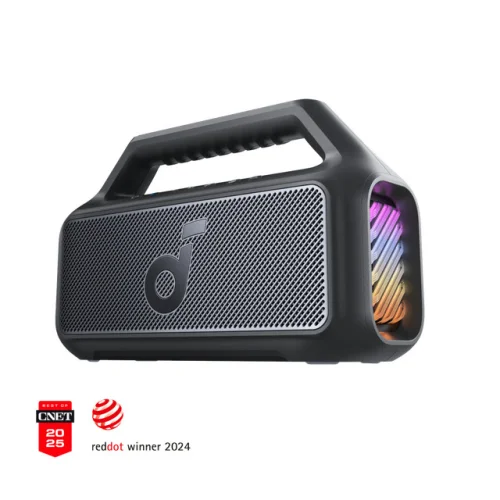 Anker Soundcore Boom 2 Portable Bluetooth Speaker, Black, Open Box