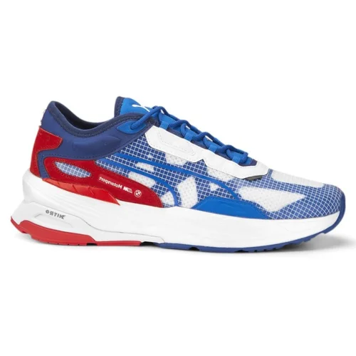 PUMA BMW M Motorsport X Extent Nitro Lace Up Mens Blue and White Casual Sneakers