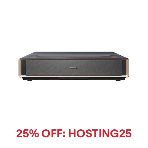 Hisense PT1 Ultra Short Throw Triple Laser Projector, 4K UHD Google TV with 2500 Lumens Brightness