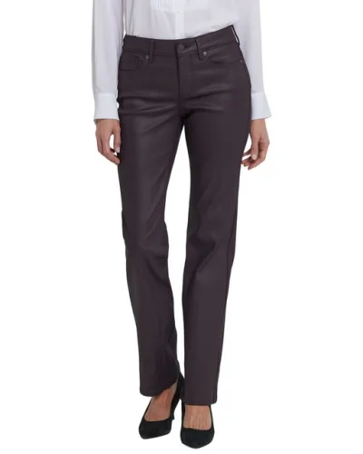 Nydj Marilyn Fig Coated Straight Leg Jean Women's