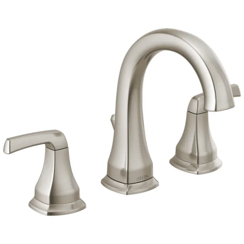 Delta Portwood Bathroom Faucet with Spotshield Technology in Brushed Nickel - Certified Refurbished