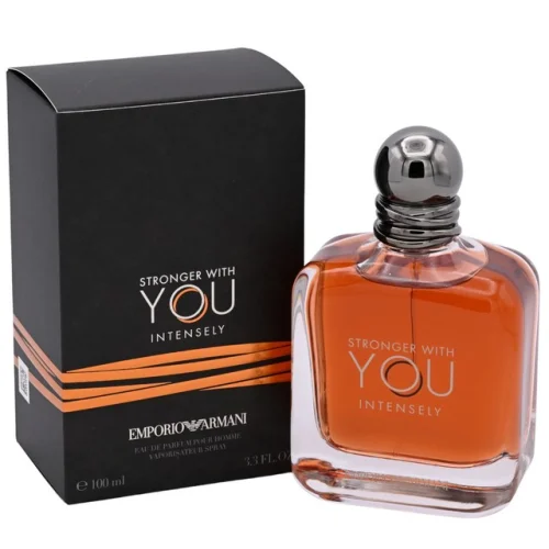 Stronger With You Intensely by Armani Eau de Parfum Cologne for Men 3.3 / 3.4 oz New in Box