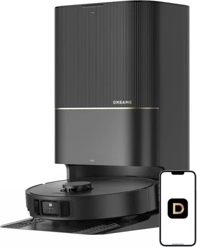DREAME X40 Ultra Black Robotic Vacuum with 12,000Pa Suction, Certified Refurbished