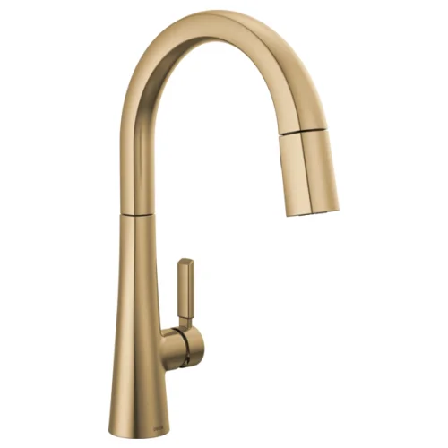 Delta Monrovia Pull-Down Kitchen Faucet in Champagne Bronze - Certified Refurbished