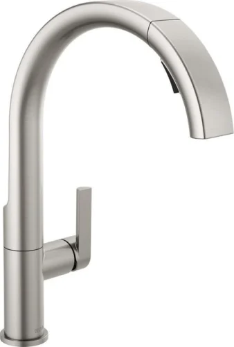 Delta Keele Pull-Down Kitchen Faucet Spotshield Stainless - Certified Refurbished