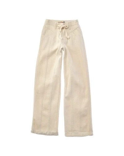 Vintage Havana Textured Pintuck Wide Leg Pant