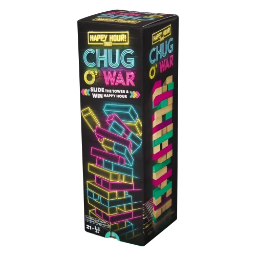 Spin Master Games Happy Hour Tower Chug O&rsquo; War Party Game for Adults Ages 21 and Older