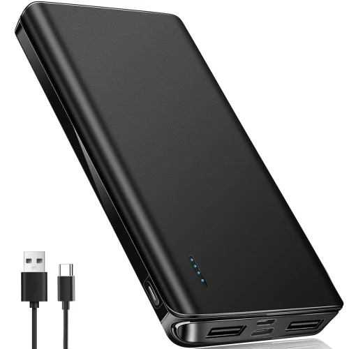 20000 mAh Portable Charger Power Bank Dual USB Battery Pack for iPhone, iPad, Galaxy and Android