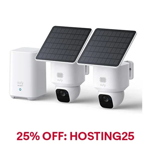 eufy SoloCam E30 2-Cam Kit 2K Solar Camera Outdoor Wireless 360&deg; Pan AI Tracking