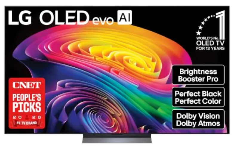 LG 77-Inch OLED evo C6 4K Smart TV with Dolby Vision, Dolby Atmos, and Alpha 11 AI Processor Gen3