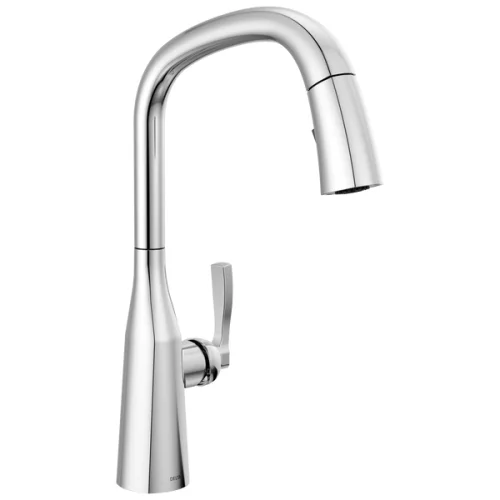 Delta Stryke Pull-Down Kitchen Faucet with Lumicoat Chrome Finish - Certified Refurbished