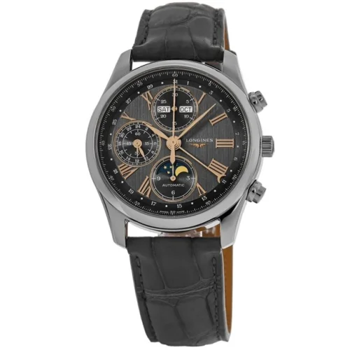 New Longines Master Collection Moonphase Chronograph Men's Watch L2.673.4.61.2