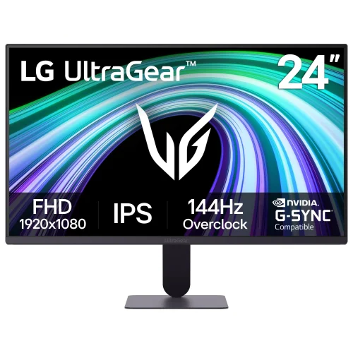 LG 24-Inch Full HD IPS Gaming Monitor 144Hz 1ms FreeSync G-Sync Compatible, Model 24G41WB