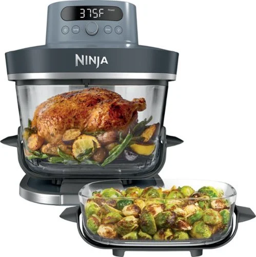 Ninja Crispi Pro 6-in-1 Countertop Glass Air Fryer in Cyberspace