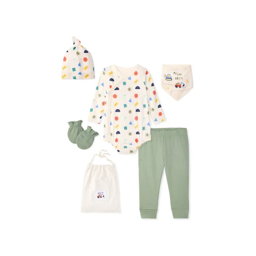 Garanimals Newborn & Baby 100% Cotton Newborn Essentials Set, Sizes Newborn&ndash;9M, 5-Piece
