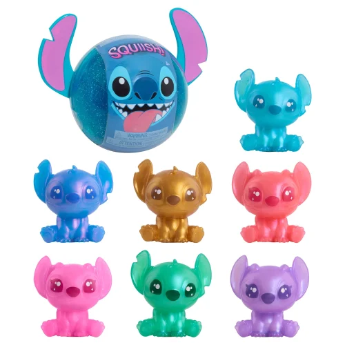 Disney Stitch Squish-a-Stitch Collectible Figures Blind Capsule Series 3 Squishy Fidget Toy