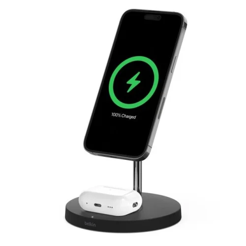 Belkin iPhone & AirPods MagSafe 2-in-1 Charging Stand Apple Certified