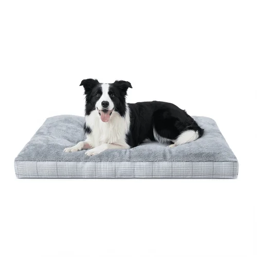 KSIIA 35in Washable Dog Bed for Large Dogs with Anti-Slip Bottom, Pet Pad for Crate for Puppies