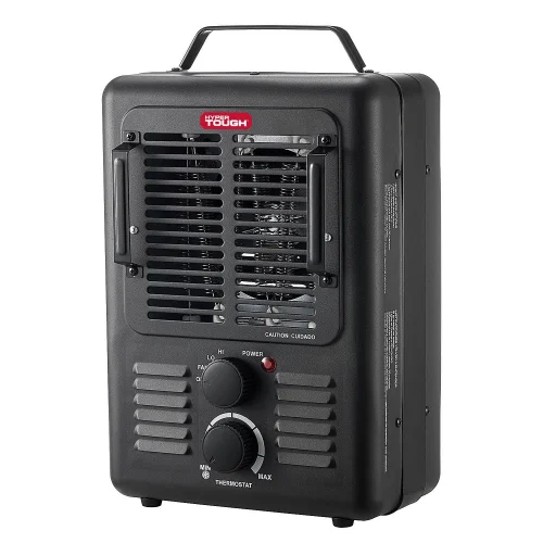 Hyper Tough 1500W Milkhouse Utility Heater for Indoor Use with Adjustable Thermostat and Settings