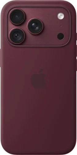 Apple - iPhone 18 Pro Silicone Case with MagSafe (2026) - Burgundy