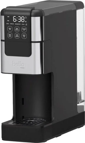 bella PRO - Perfect Grind Programmable Single-Serve Coffee Maker with Integrated Burr Grinder - Stainless Steel
