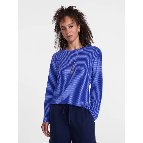 Scenario Women's Oversized Tee with Long Sleeves, Available in Sizes XS through XXXL