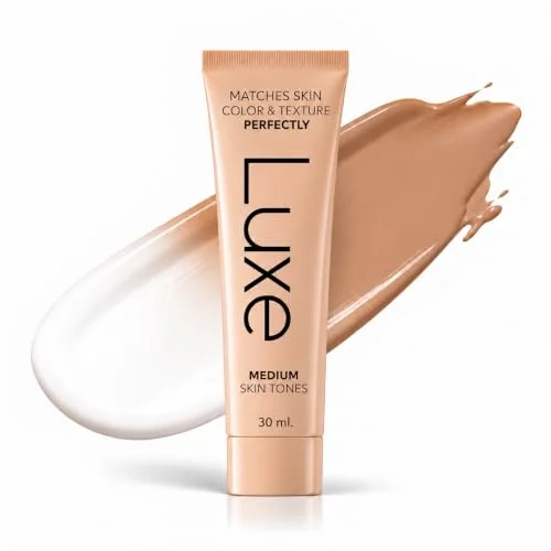 Luxe Color Changing Foundation - Medium Shade Adapting Formula with Skincare Ingredients