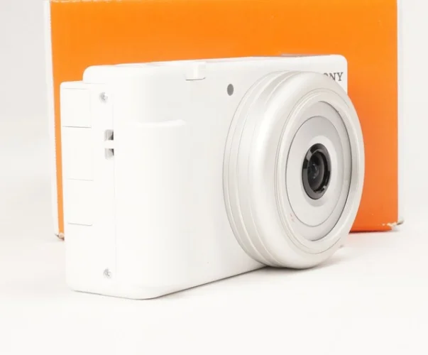 Sony ZV-1F Vlog Camera for Content Creators and Vloggers in White