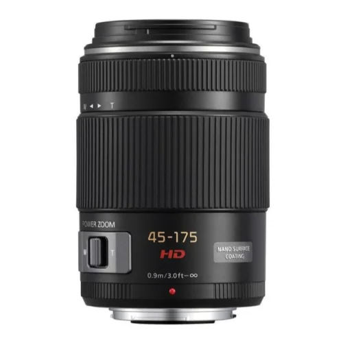 Panasonic Lumix G X Vario Power Zoom 45-175mm f/4.0-5.6 ASPH Lens in Black