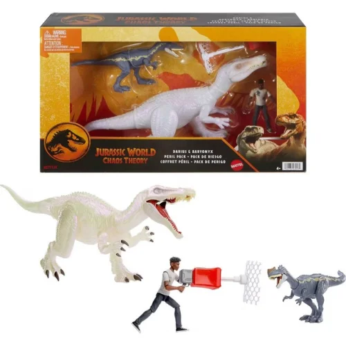 Jurassic World Chaos Theory Darius, Baryonyx, and Monolophosaurus Action Figure Set