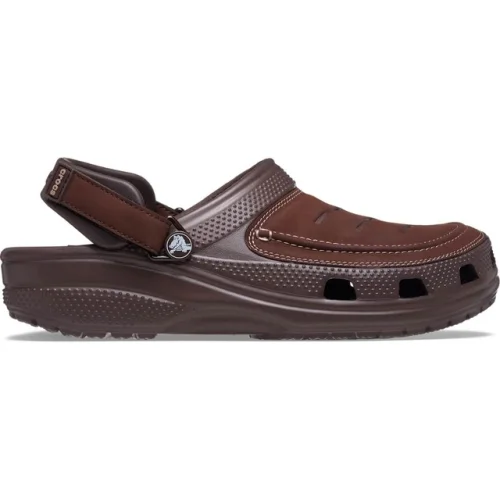 Crocs Men's Yukon Vista LR Clogs with LiteRide Foam, Adjustable Strap, and Faux Leather Details
