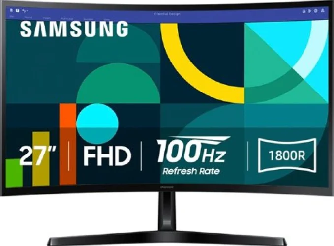 Samsung 27-inch S3 (S36GD) LED FHD 100Hz Curved Monitor with HDMI and D-sub Ports in Black
