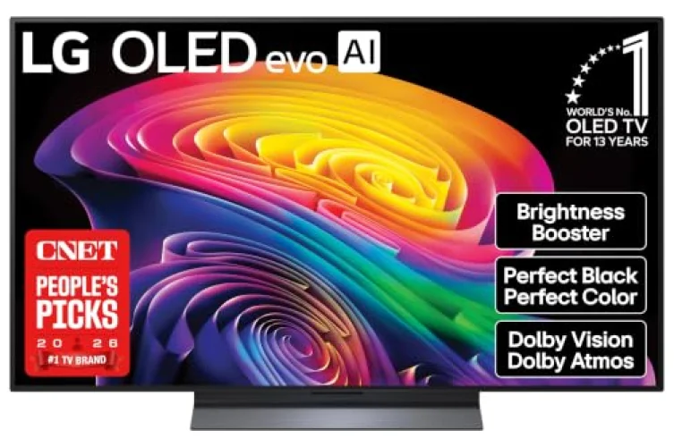 LG 48 inch Class LG OLED evo AI C6 4K Smart TV 2026 | Brightness Booster, Perfect Black & Perfect Color