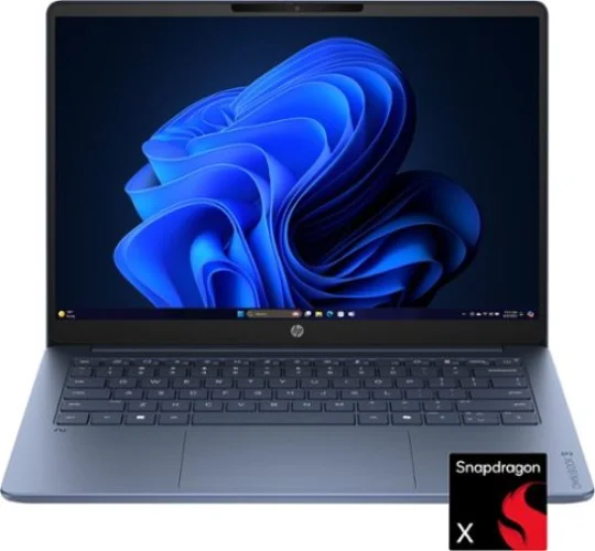 HP OmniBook 3 14-inch 2K OLED Laptop, Snapdragon X 8-Core CPU, 8GB Memory, 256GB SSD, Starlit Blue