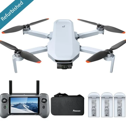Potensic ATOM 2 Fly More Combo with RC PTD 1 Drone Featuring a 4K Camera and 3-Axis Gimbal System