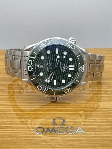 Omega Seamaster Diver 300M Green Dial 42mm Watch with Box and Papers Model 210.30.42.20.10.001