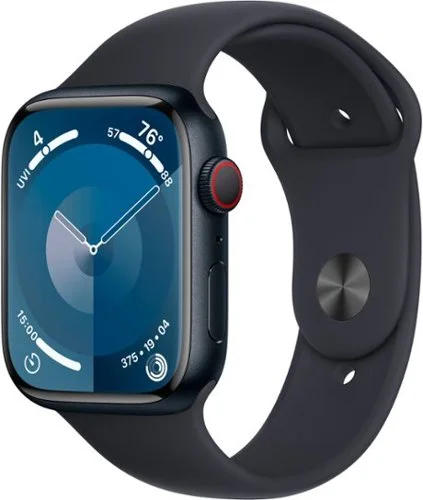 Geek Squad Refurbished Good Apple Watch Series 9 (GPS + Cellular) 45mm Aluminum Case Midnight Band
