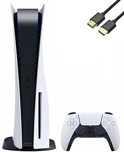 Playstation 5 Disc Version PS5 Console - 4K-TV Gaming, 16GB GDDR6 RAM, 8K Output, WiFi 6 (Renewed)