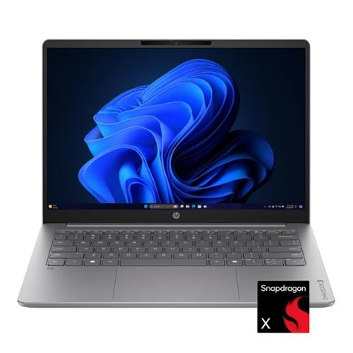 HP OmniBook 3 14" 2K OLED Laptop, Snapdragon X 8-Core CPU, 8GB Memory, 256GB SSD, Nouvelle Silver
