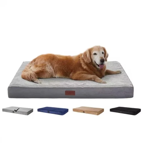 Ophanie Orthopedic Dog Bed for Large Dogs, Removable Washable Cover, Non-Slip Bottom, 35"x22"x3.5"