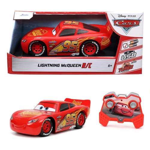 Disney Pixar Cars 1:24 Scale Lightning McQueen Radio Control Car with Turbo Boost Function
