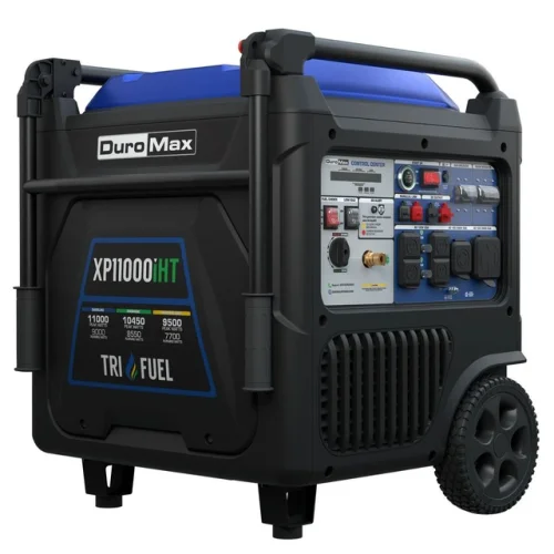 DuroMax XP11000iHT 11,000 Watt Portable Tri Fuel NG Gas Propane Generator - Recon