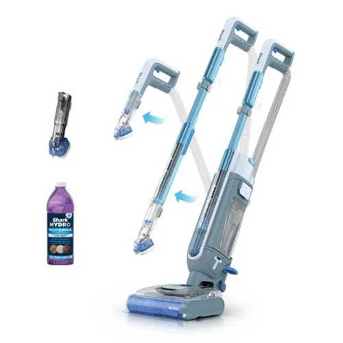 Shark AquaReach Cordless Vacuum and Mop with Extendable Reach Wand in Blue
