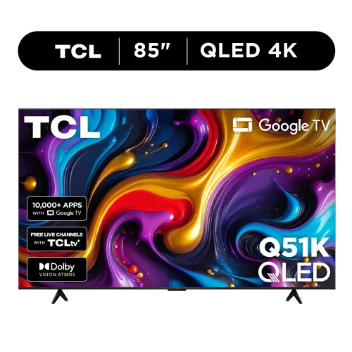 TCL 85" Q Series QLED 4K UHD HDR Smart Google TV with Dolby Vision, Dolby Atmos and Motion Rate 240