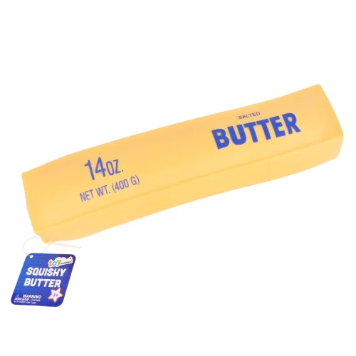 Toymendous Squeeze Butter, Large Squishy Stress Toy for Children Ages 3 and Up, 10 Inches Long