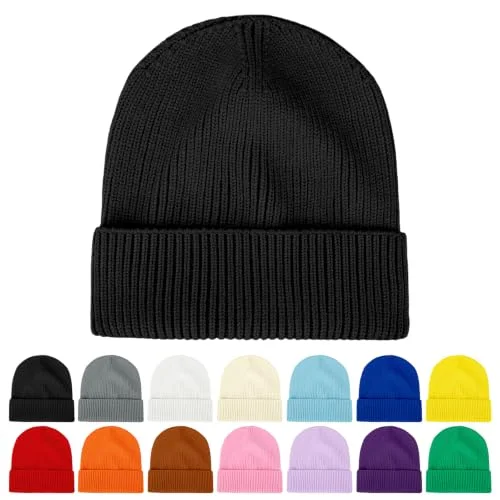 ZOORON Kids Beanie Boys Girls Winter Hat Knit Warm Cap Soft Premium Acrylic Stretchy One Size 5-15Y