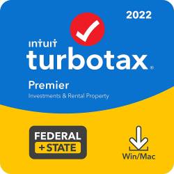 TurboTax Premier 2022 Tax Software, Federal and State Tax Return