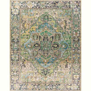 Mark & Day Manche 7'6"x9'6" Rectangle Woven Indoor Area Rugs Dark Green