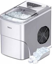 Silonn Ice Makers Countertop, 9 Cubes Ready in 6 Mins, 26lbs in 24Hrs